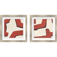 Framed 'Red Thread 2 Piece Framed Art Print Set' border=