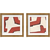 Framed 'Red Thread 2 Piece Framed Art Print Set' border=