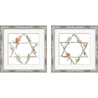 Framed 'Adorned Star 2 Piece Framed Art Print Set' border=