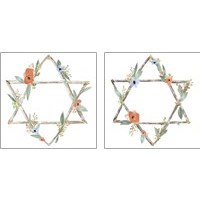 Framed 'Adorned Star 2 Piece Art Print Set' border=