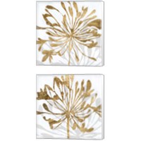 Framed 'Golden Gilt Bloom 2 Piece Canvas Print Set' border=