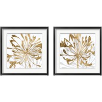 Framed 'Golden Gilt Bloom 2 Piece Framed Art Print Set' border=
