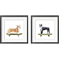 Framed Pups on Wheels 2 Piece Framed Art Print Set