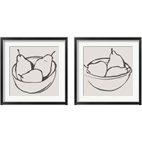 Framed Simple Pear 2 Piece Framed Art Print Set