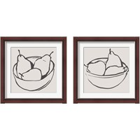 Framed Simple Pear 2 Piece Framed Art Print Set