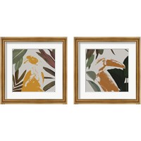 Framed Graphic Tropical Bird  2 Piece Framed Art Print Set