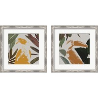 Framed Graphic Tropical Bird  2 Piece Framed Art Print Set