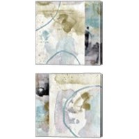 Framed 'Aubergine 2 Piece Canvas Print Set' border=