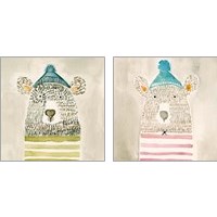 Framed 'Lids Bear 2 Piece Art Print Set' border=