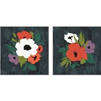 Framed Bright Floral 2 Piece Art Print Set