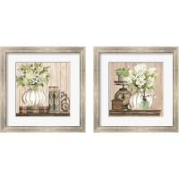 Framed 'Farmhouse Finds 2 Piece Framed Art Print Set' border=