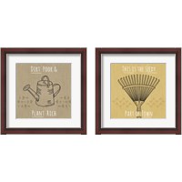 Framed 'Home Grown 2 Piece Framed Art Print Set' border=