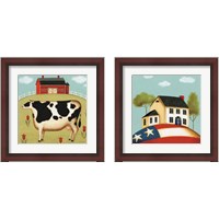 Framed 'My Home 2 Piece Framed Art Print Set' border=