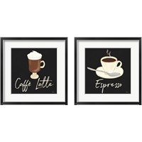 Framed 'Fresh Coffee 2 Piece Framed Art Print Set' border=