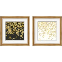 Framed Gold Bubbles 2 Piece Framed Art Print Set