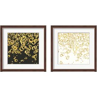 Framed Gold Bubbles 2 Piece Framed Art Print Set