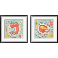 Framed 'Fresh Baked 2 Piece Framed Art Print Set' border=