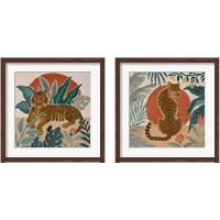 Framed 'Big Cat Beauty 2 Piece Framed Art Print Set' border=