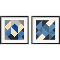 Framed Triangles 2 Piece Framed Art Print Set