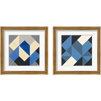 Framed Triangles 2 Piece Framed Art Print Set