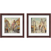 Framed Pastel Street 2 Piece Framed Art Print Set