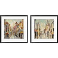 Framed Pastel Street 2 Piece Framed Art Print Set