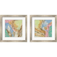 Framed Retro Jewel Tones 2 Piece Framed Art Print Set