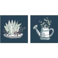 Framed Plants Life 2 Piece Art Print Set