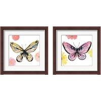 Framed Beautiful Butterfly 2 Piece Framed Art Print Set