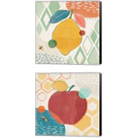 Framed 'Fruit Frenzy 2 Piece Canvas Print Set' border=