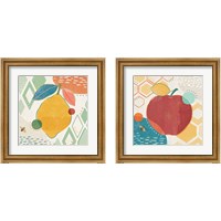 Framed 'Fruit Frenzy 2 Piece Framed Art Print Set' border=
