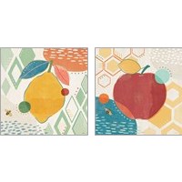 Framed 'Fruit Frenzy 2 Piece Art Print Set' border=