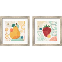 Framed 'Fruit Frenzy 2 Piece Framed Art Print Set' border=