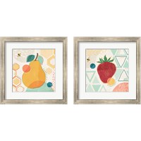 Framed 'Fruit Frenzy 2 Piece Framed Art Print Set' border=