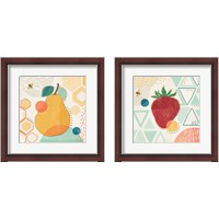 Framed 'Fruit Frenzy 2 Piece Framed Art Print Set' border=