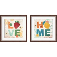 Framed 'Fruit Frenzy 2 Piece Framed Art Print Set' border=