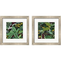 Framed 'Jungle Safari 2 Piece Framed Art Print Set' border=