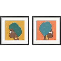 Framed 'Kenya Couture Bright 2 Piece Framed Art Print Set' border=