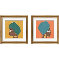 Framed 'Kenya Couture Bright 2 Piece Framed Art Print Set' border=