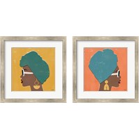 Framed 'Kenya Couture Bright 2 Piece Framed Art Print Set' border=