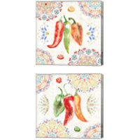 Framed 'Sweet and Spicy 2 Piece Canvas Print Set' border=