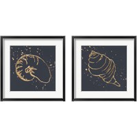 Framed Gold Sea Life 2 Piece Framed Art Print Set