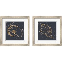 Framed Gold Sea Life 2 Piece Framed Art Print Set