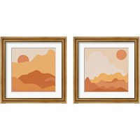 Framed Mountainous Orange 2 Piece Framed Art Print Set
