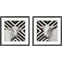 Framed January Cow 2 Piece Framed Art Print Set