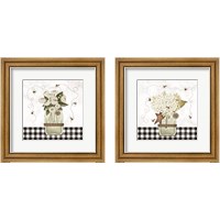 Framed 'Bee Grateful & Blessed 2 Piece Framed Art Print Set' border=