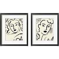 Framed Matisse's Muse Portrait 2 Piece Framed Art Print Set