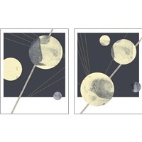 Framed 'Planetary Weights 2 Piece Art Print Set' border=
