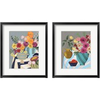 Framed Striped Tablecloth 2 Piece Framed Art Print Set