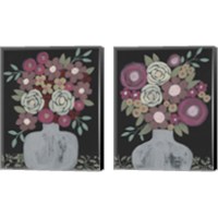 Framed 'Bundle of Flowers 2 Piece Canvas Print Set' border=